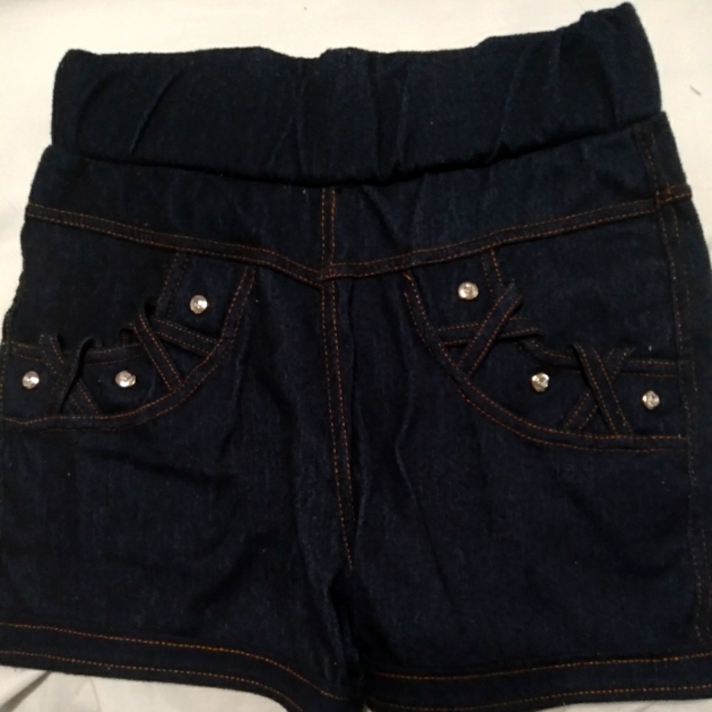 High Waisted Shorts with Jewels
